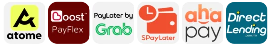 Atome, Boost PayFlex, PayLater by Grab, SPayLater, ahapay, Direct Lending