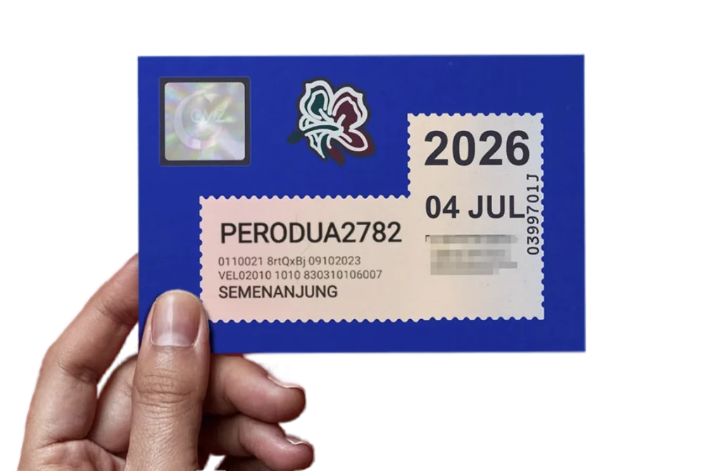 Cakera roadtax 2026 yang telah diperbaharui